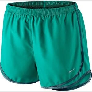 Nike Dri Fit Tempo Running Shorts - Teal green